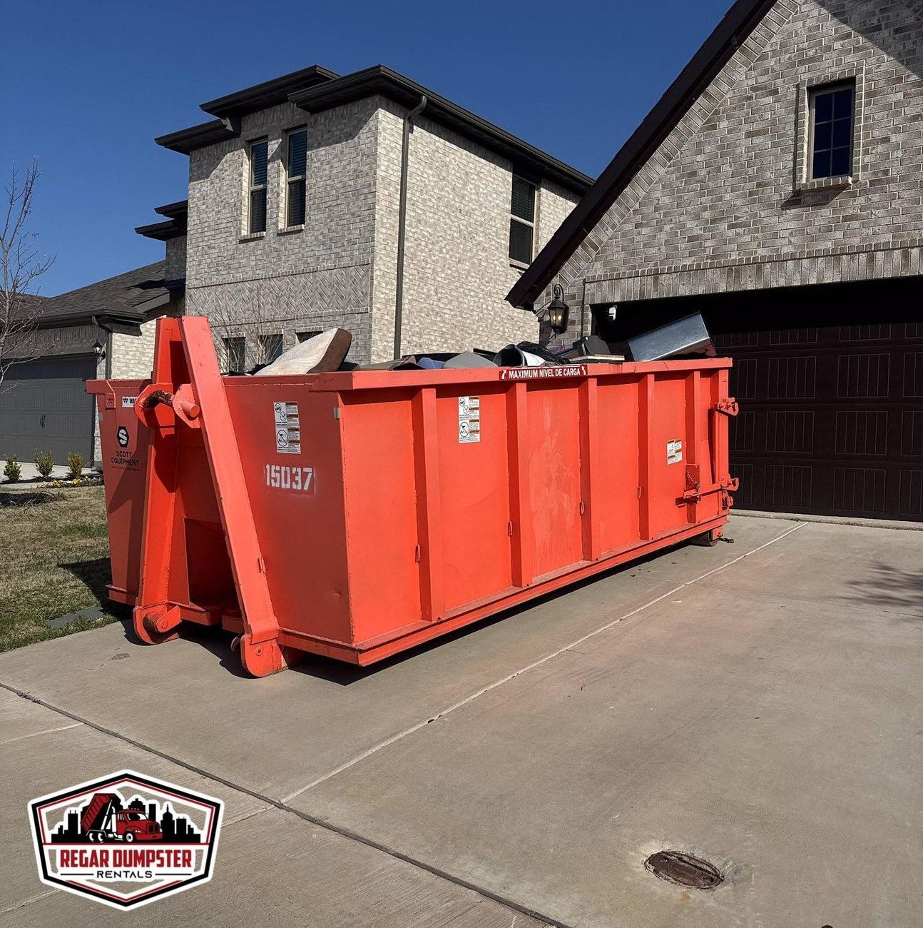 Residential dumpster rental projects in Greenville, TX